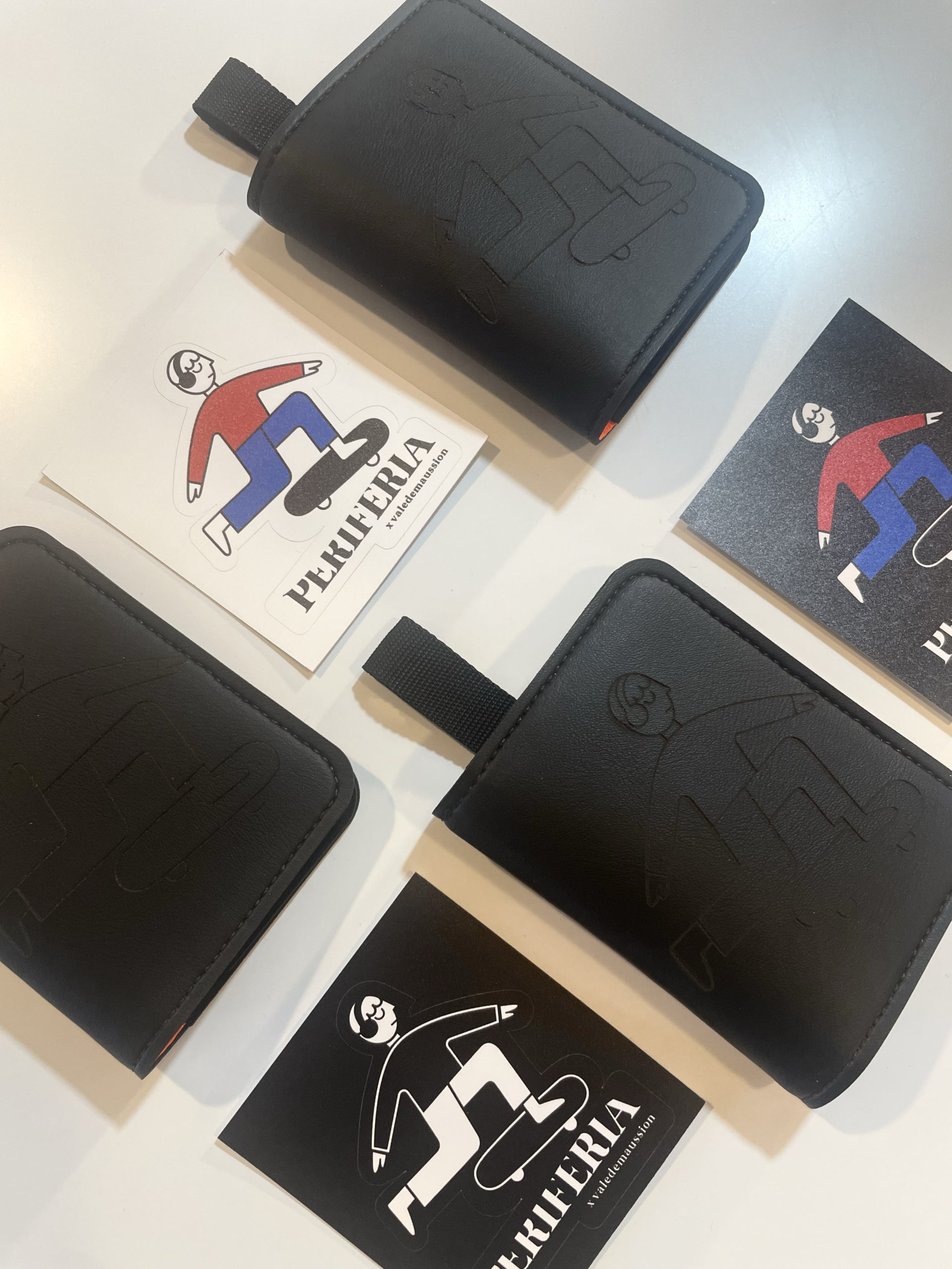 billetera tarjetero pu x vale stickers
